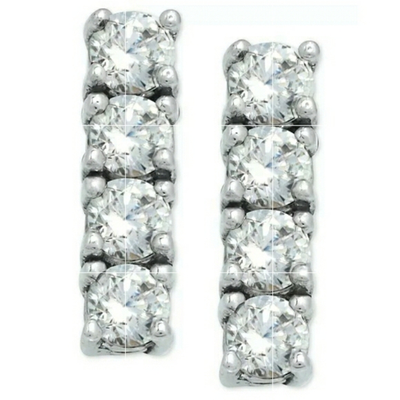 Giani Bernini Sterling Silver Bar Stud Earrings